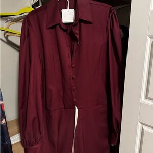 Elegant Burgundy Romper